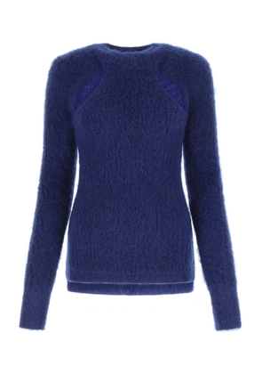 Isabel Marant Blue Mohair Blend Alford Sweater