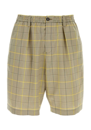 Marni Printed Wool Blend Bermuda Shorts
