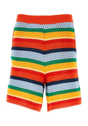 Marni Embroidered Cotton Bermuda Shorts