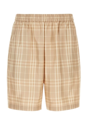 Burberry Embroidered Twill Bermuda Shorts