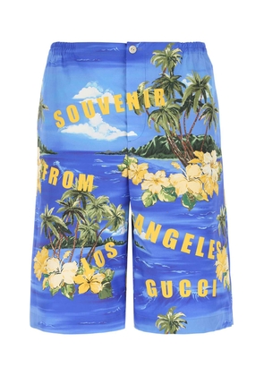 Gucci Printed Poplin Bermuda Shorts
