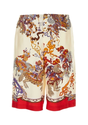 Gucci Printed Silk Bermuda Shorts