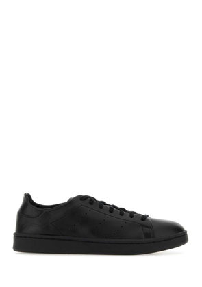 Y-3 Black Leather Stan Smith Sneakers