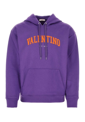 Valentino Garavani Purple Cotton Sweatshirt
