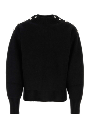 Ferragamo Black Wool Blend Sweater