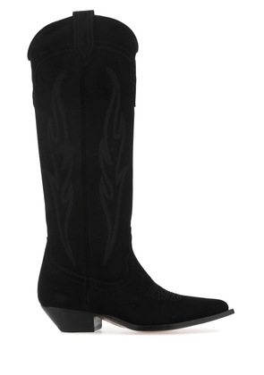 Sonora Black Suede Roswell Boots