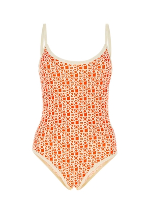 Moncler Printed Stretch Nylon Swimsuit