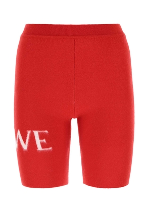Loewe Red Wool Blend Leggings
