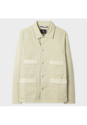 PS Paul Smith Sage Green Cotton Garment-Dyed Chore Jacket