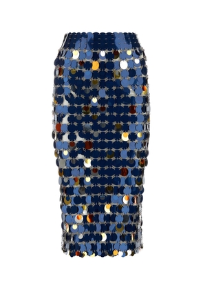 Paco Rabanne Multicolor Maxi Sequins Skirt