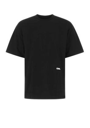 Oamc Black Cotton Oversize T-Shirt