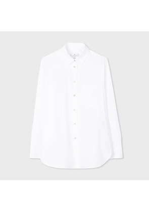 PS Paul Smith Women's White Cotton Multicolour Button Shirt