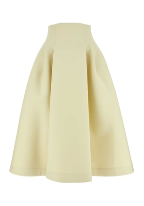 Bottega Veneta Ivory Wool Skirt