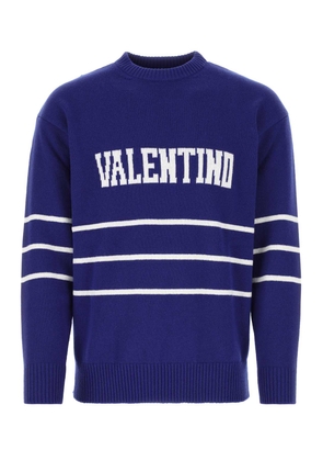 Valentino Garavani Blue Wool Sweater