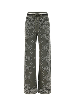 Amiri Embroidered Cotton Blend Joggers