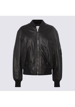 The Attico Black Leather Jacket