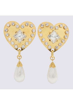 Alessandra Rich Gold-Tone Brass Earrings