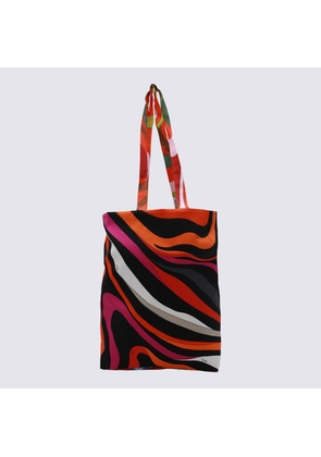 Pucci Multicolor Silk Tote Bag