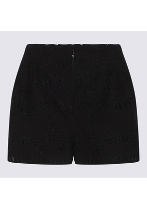 Charo Ruiz Black Cotton Shorts