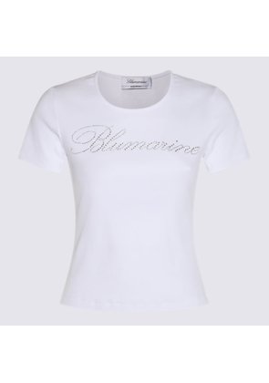 Blumarine White Cotton T-Shirt