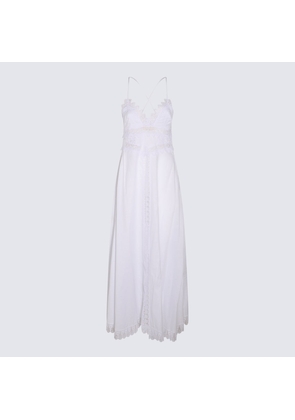 Charo Ruiz White Cotton Blend Dress