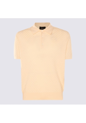 Brioni Cream Cotton-Silk Blend Polo Shirt