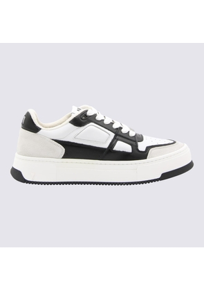 Ami Alexandre Mattiussi Black And White Leather Arcade Sneakers