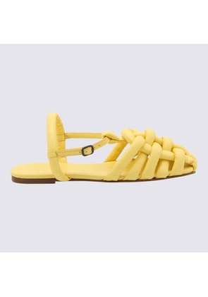 Hereu Yellow Leather Cabersa Sandals
