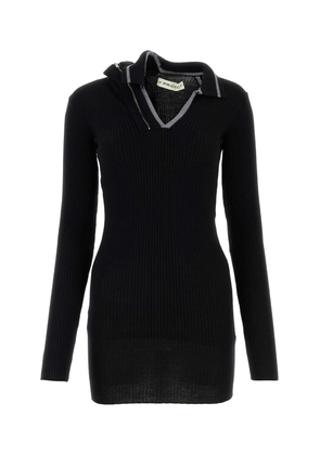 Y/project Black Wool Mini Dress