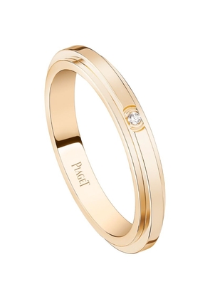 Piaget Rose Gold And Single Diamond Possession Ring
