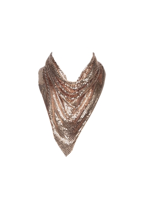 Paco Rabanne Gold Pixel Scarf Necklace