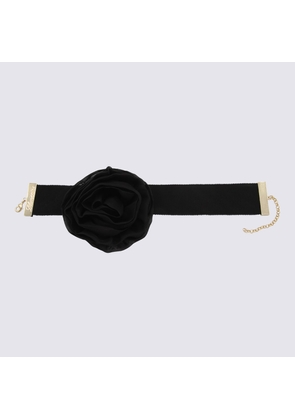 Blumarine Black Silk Croker Necklace