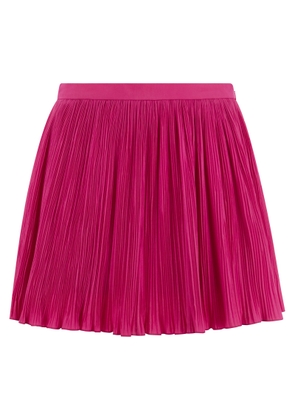 Red Valentino Pleated Cotton-Blend Shorts