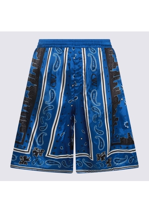 Off-White Blue Midi Shorts