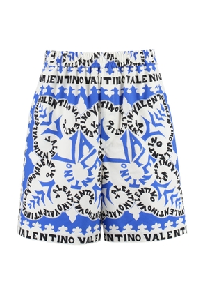 Valentino Printed Cotton Bermuda Shorts