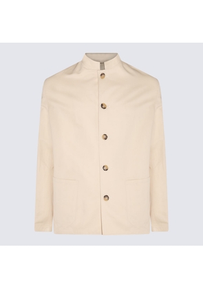 Pt Torino White Cotton Casual Jacket
