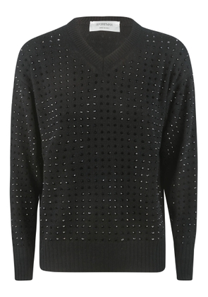 Sportmax Embellished V-Neck Sweater