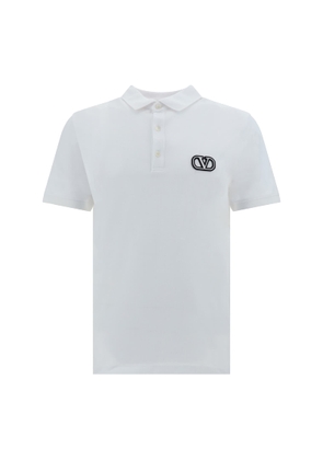 Valentino Garavani White Cotton Polo Shirt