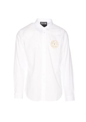 Versace Jeans Couture Logo-Embroidered Button-Up Shirt