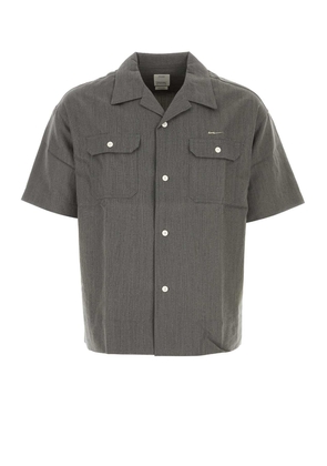 Visvim Grey Wool Blend Caban Work Shirt