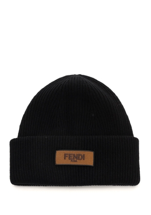 Fendi Black Wool Cap