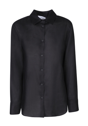 Lardini Black Linen Shirt
