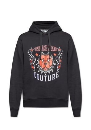 Versace Jeans Couture Graphic Printed Drawstring Hoodie