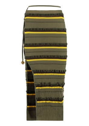 Jacquemus Concha Striped Knit Midi Dress