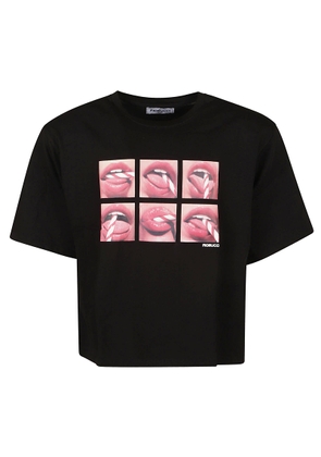 Fiorucci Mouth Print Padded T-Shirt