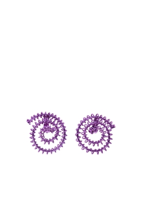 Sunnei Garland Spiral Violet Earrings
