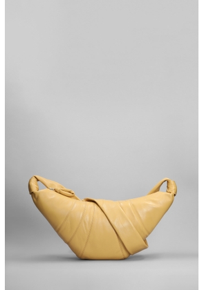 Lemaire Meduim Croissant Shoulder Bag In Yellow Leather