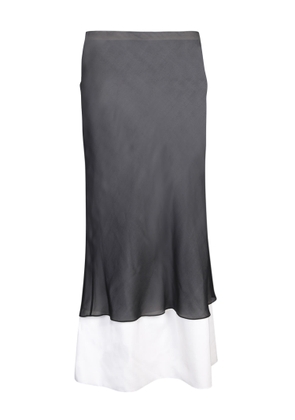 Quira Double Underskirt Skirt In Black/white