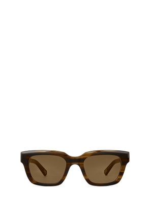 Mr. Leight Maven S Koa-White Gold/semi-Flat Kona Brown Sunglasses