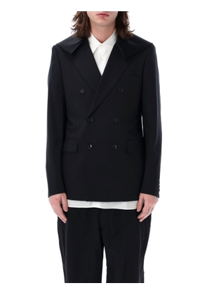 Comme Des Garçons Homme Plus Double-Breasted Blazer With Satin Collar